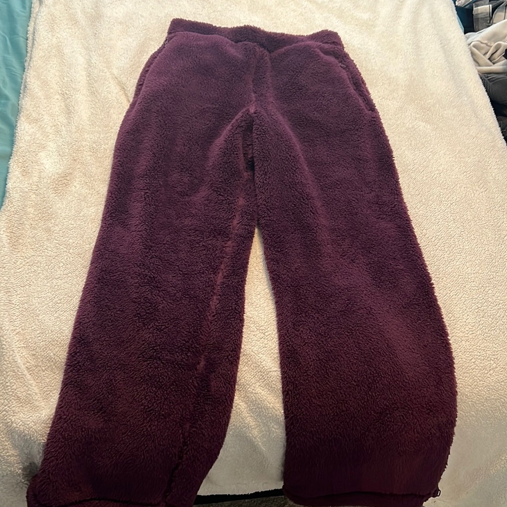 Parade fuzzy wide leg pants, purple